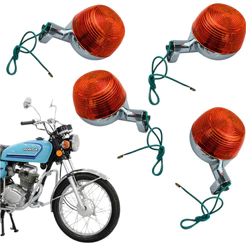 Kit 4 Pisca Shineray Xy Cg 125 Bolinha 82 Cromado
