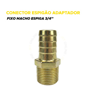 Espigão Fixo Bico Adaptador 3/4 Macho ZAMAC Rosca 3/4 P/ Hidráulica e Gás em Oferta na Shopee