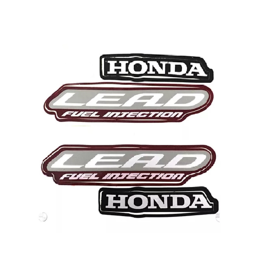 Jogo De Adesivo Faixa Lead 110 Ano 2012 Moto Vermelha em Oferta na Shopee