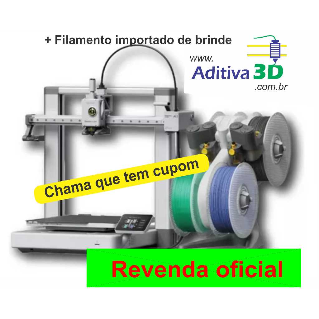 Bambu lab A1 combo AMS +Material didático +Suporte Tecnico +Revenda oficial impressora em Oferta na Shopee