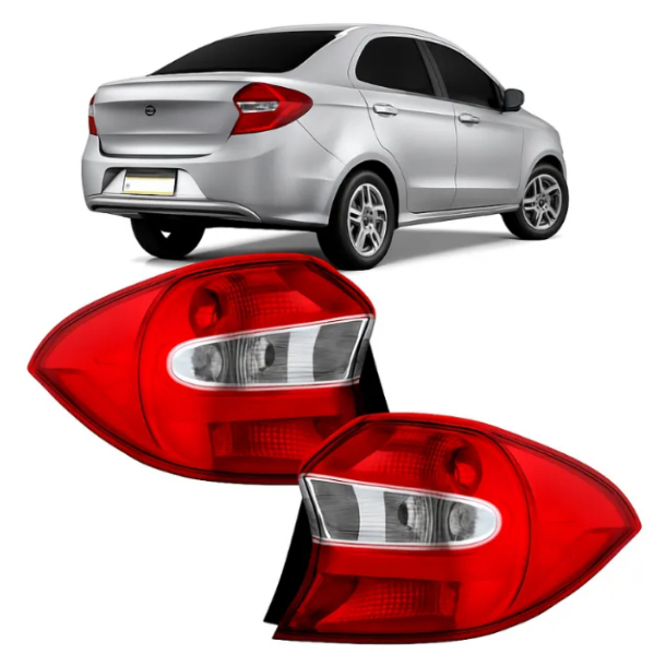 Par Lanterna Traseira Ka Sedan 2015 2016 2017 2018 Bicolor