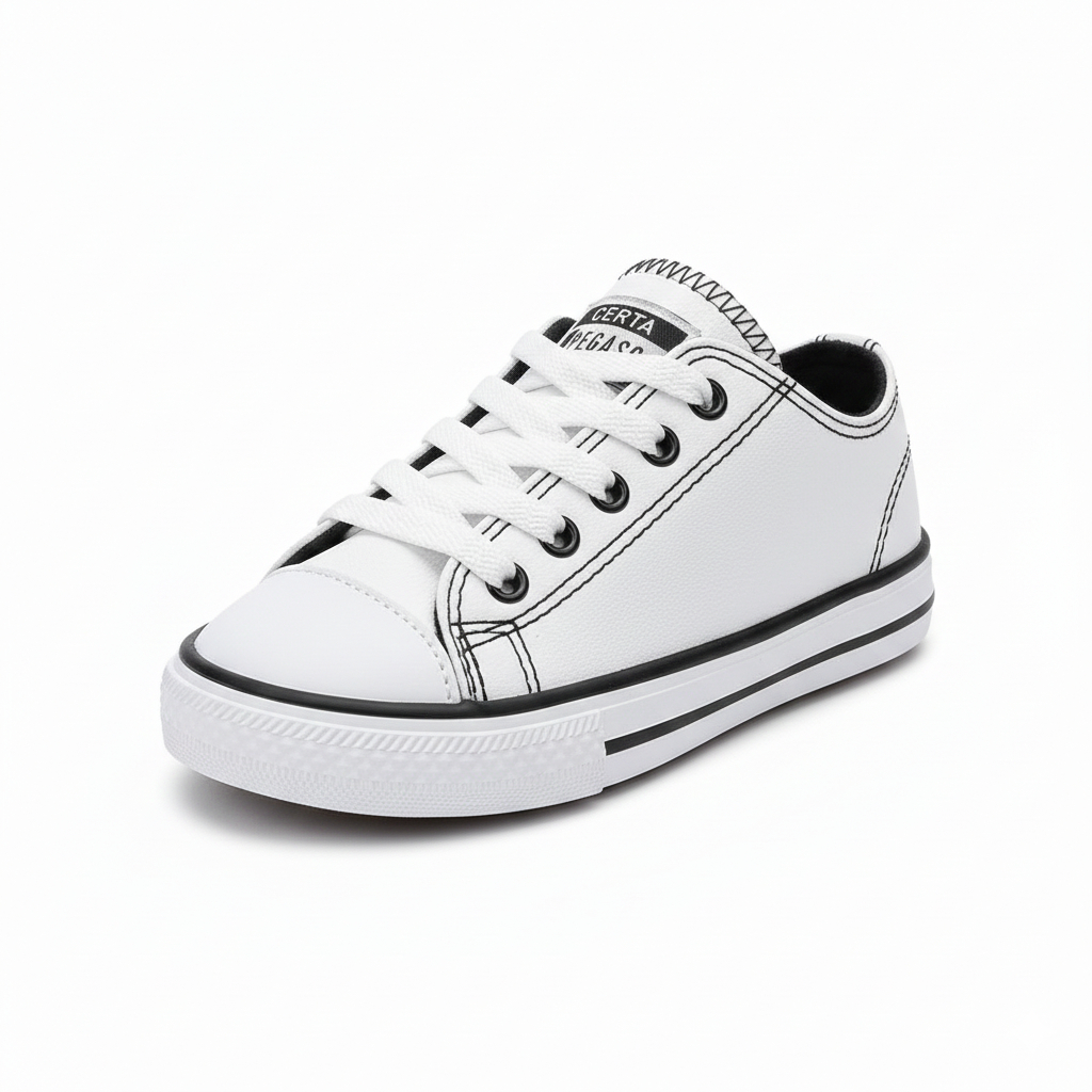 Tênis Infantil Unissex Couro Star Confortavel Antiderrapante (FORMA GRANDE) em Oferta na Shopee