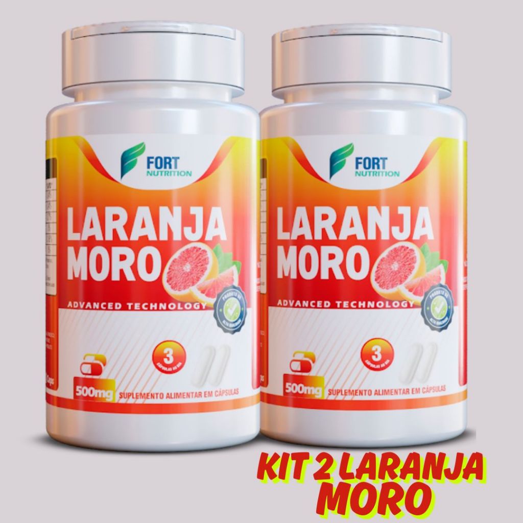 Kit Laranja Moro Extrato - 100% original I Laranja sanguínea I Antocianinas Vitamina C Flavonóides I 240 ou 360 cápsulas em Oferta na Shopee