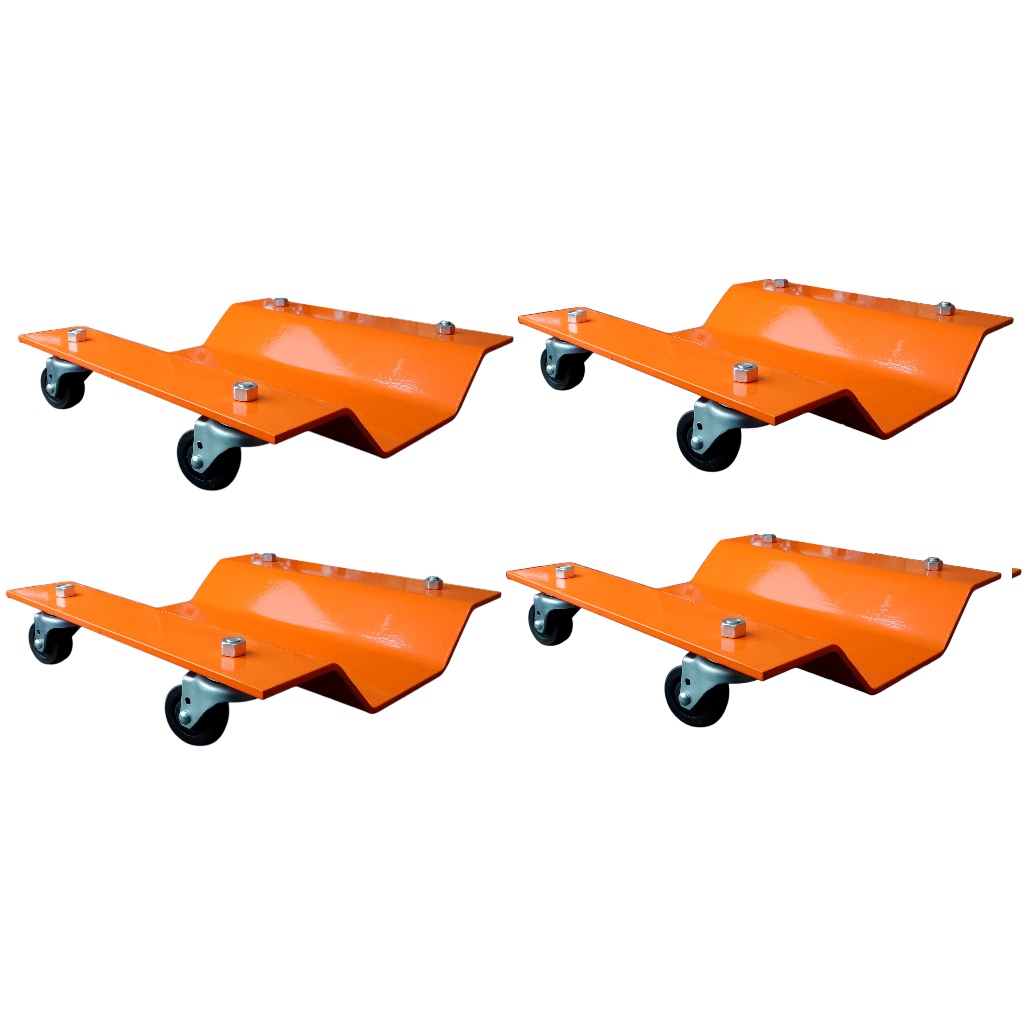 KIT 4 Carrinhos Tartaruga Tipo Patins Cjet Suporta 1600kg