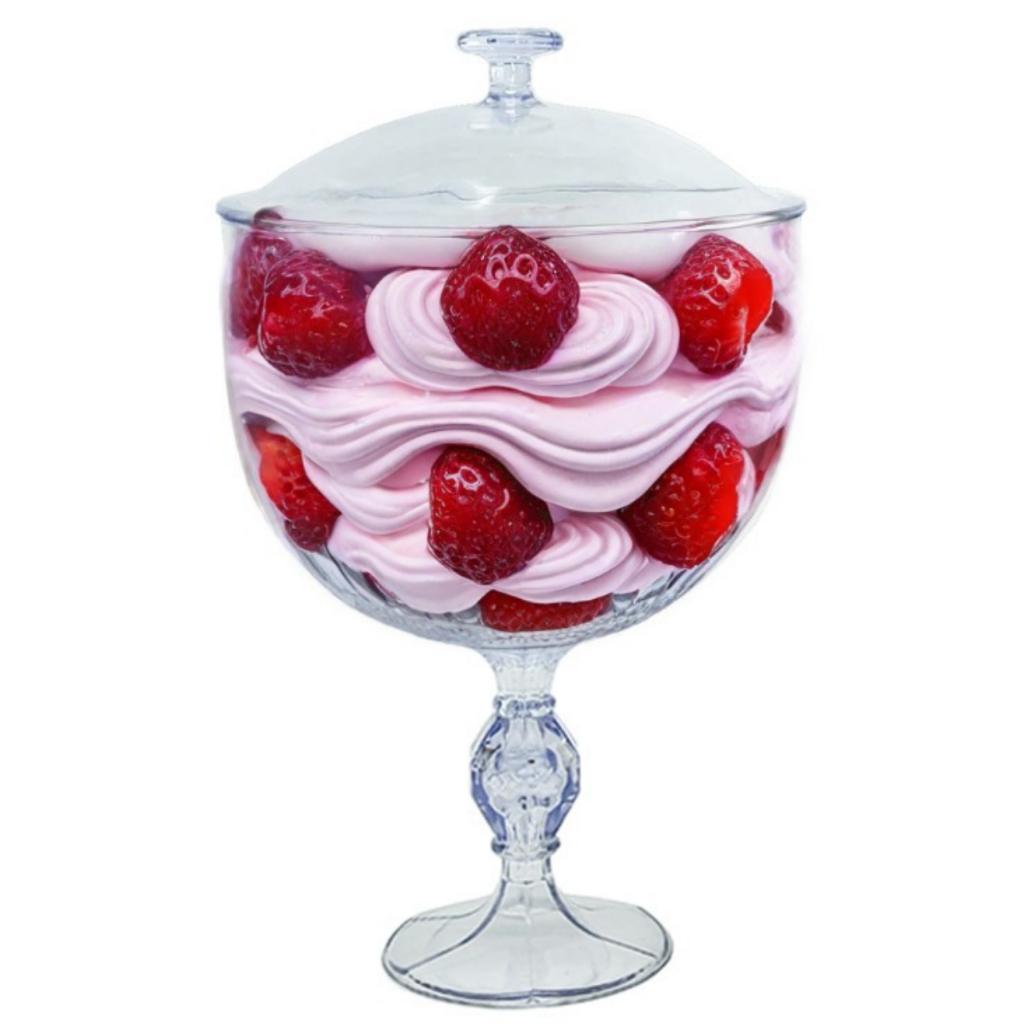 Taça Americana Exclusive Sobremesa com Tampa Acrílico 1,250L em Oferta na Shopee