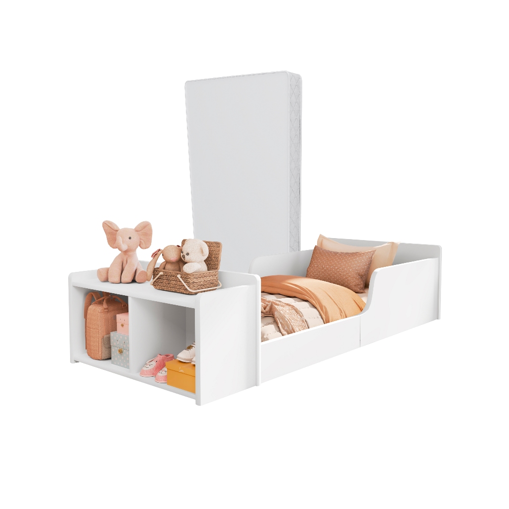 Cama Infantil Nicho Organizador Para Brinquedos Sapateira Montessoriana Quarto Criança Com...