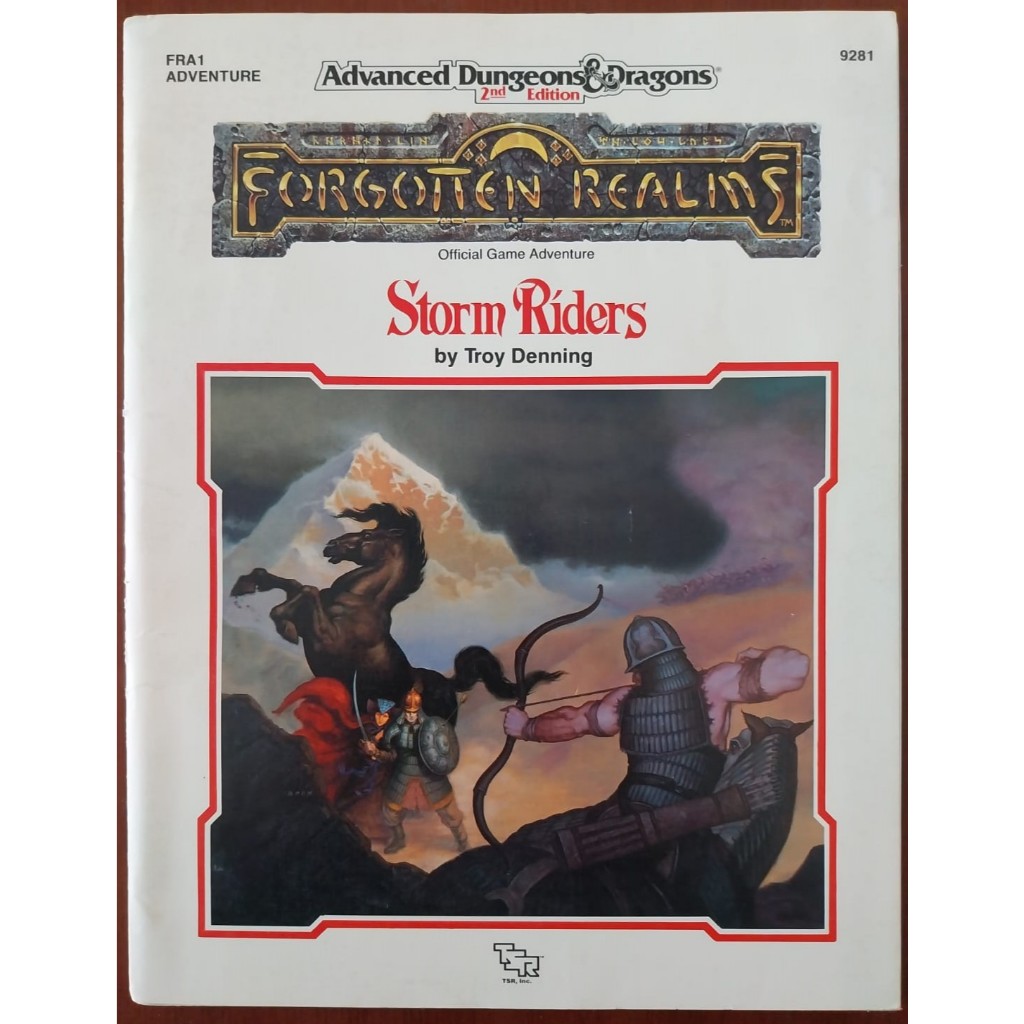 Storm Riders - Forgotten Realms - Advanced Dungeons And Dragons - Livro De Rpg/d&d/dnd
