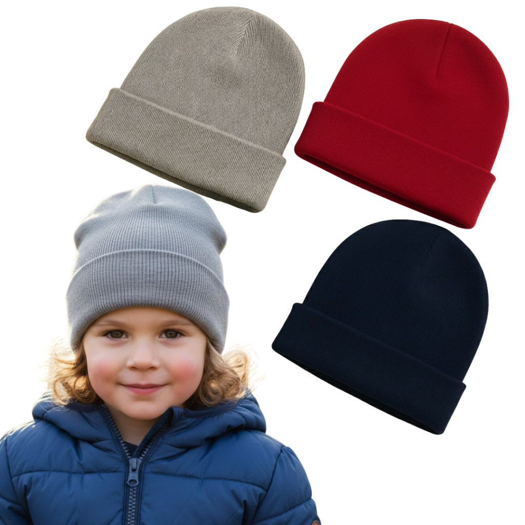 KIT 03 Touca Infantil Inverno Lã Quentinha Gorro Unissex em Oferta na Shopee