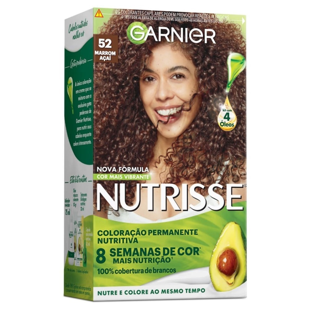 Tinta De Cabelo Nutrisse 52 Marrom Açaí em Oferta na Shopee