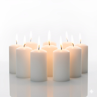 Vela Decorativa 25 uni Cilíndrica 6 Cm Decoração Casamento e Festas em Oferta na Shopee