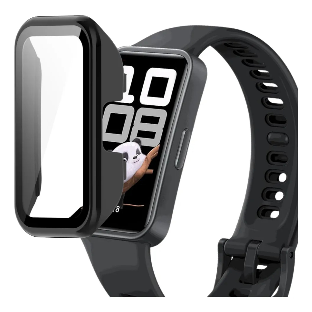 Capa Case De Vidro Protetora Para Smartwatch Huawei Band 8/ Band 9/ Band 10