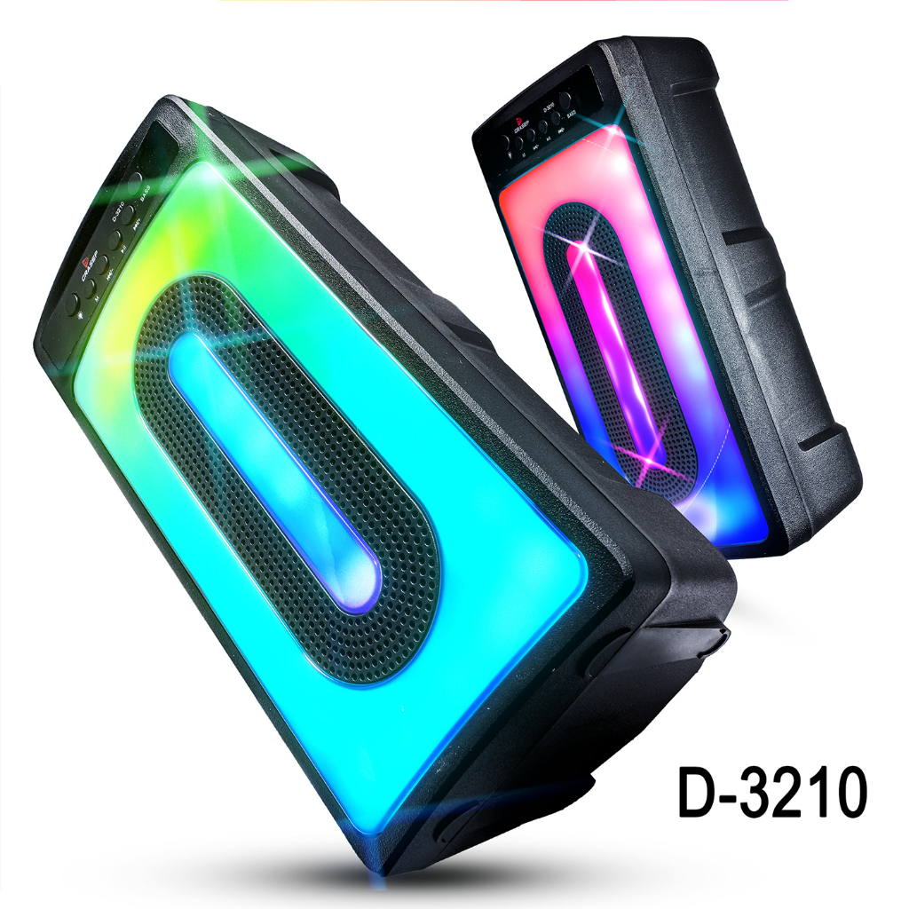 Caixa de Som Bluetooth LED RGB PartyBox Wireless Subwoofer Karaokê Com Microfone — foto 7