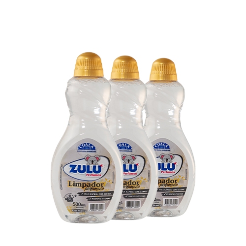 Kit 3 Limpadores Zulu Perfumes Chá Branco 500 ml em Oferta na Shopee
