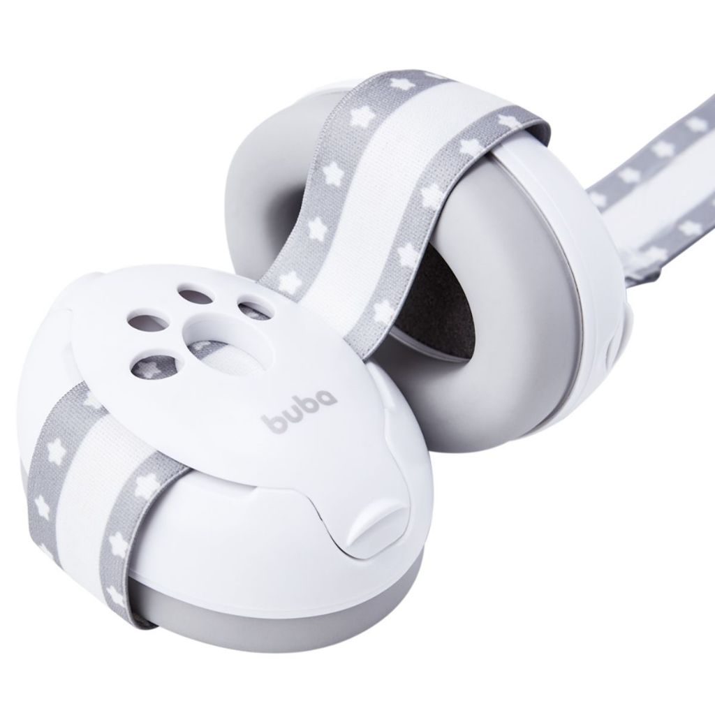 Protetor Auricular Infantil +0m com Faixa Confortável Bolsa de Armazenar Buba