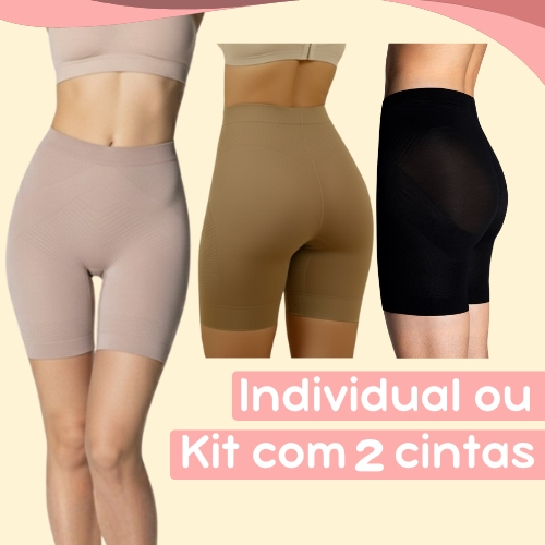 Cinta Modeladora Alta Compressão Modela a Cintura e Levanta o Bumbum Comprime a Barriga