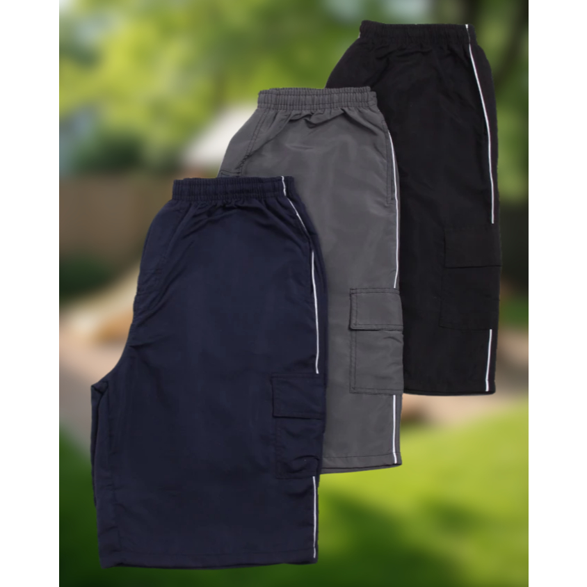 Kit 3. Bermuda Infantil Tactel OX SILVER