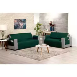 Kit Protetor P/ Sofá 2 e 3 lugares Matelado Com Bolso Cores