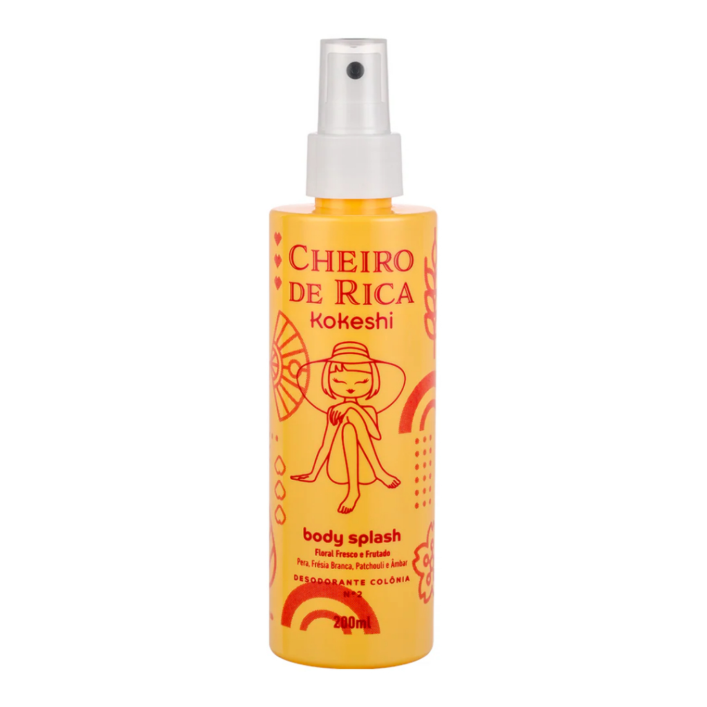 Kokeshi Cheiro De Rica Body Splash Floral Fresco E Frutado - 200ml  ( N2 ) em Oferta na Shopee