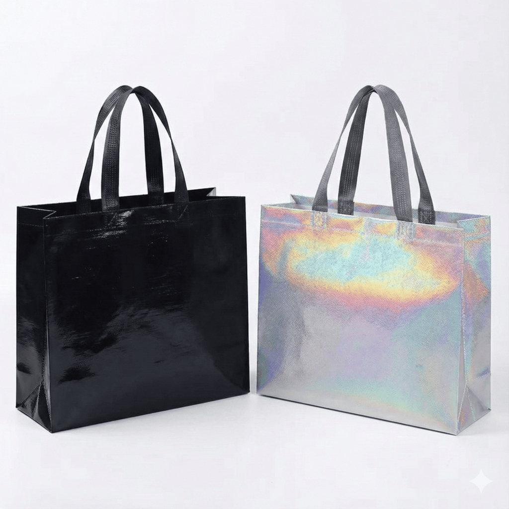 Kit de Sacolas TNT.  Sacolas para lojas, brindes, kits de presentes. 12 unidades.