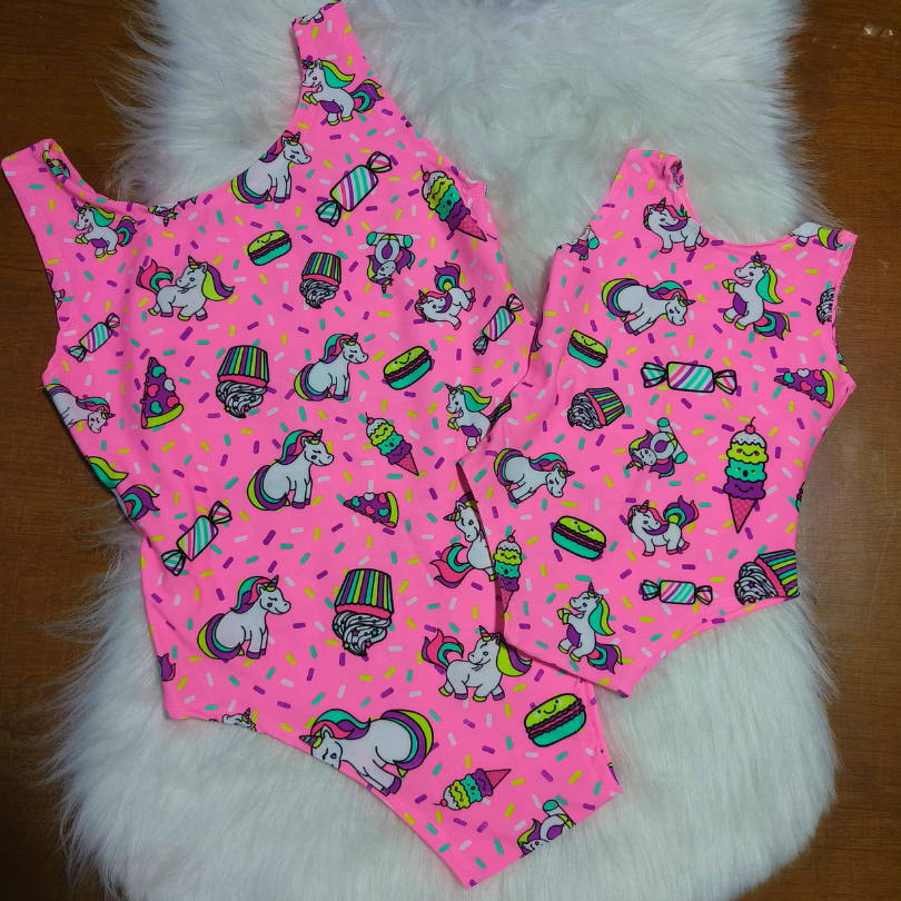 Conjunto Maiô Mãe e Filha | 2 peças | Moda praia Feminina Infantil e Adulto | Biquíni Suplex | Body