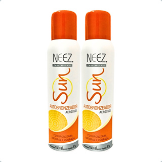 Kit 2 Spray Autobronzeador Sun Aerosol Bronzeado Natural Neez Profissional em Oferta na Shopee