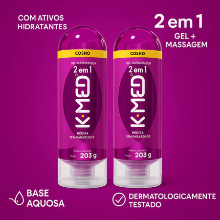 Lubrificante Íntimo K-Med 2 Em 1 203g — imagem 2 de 2