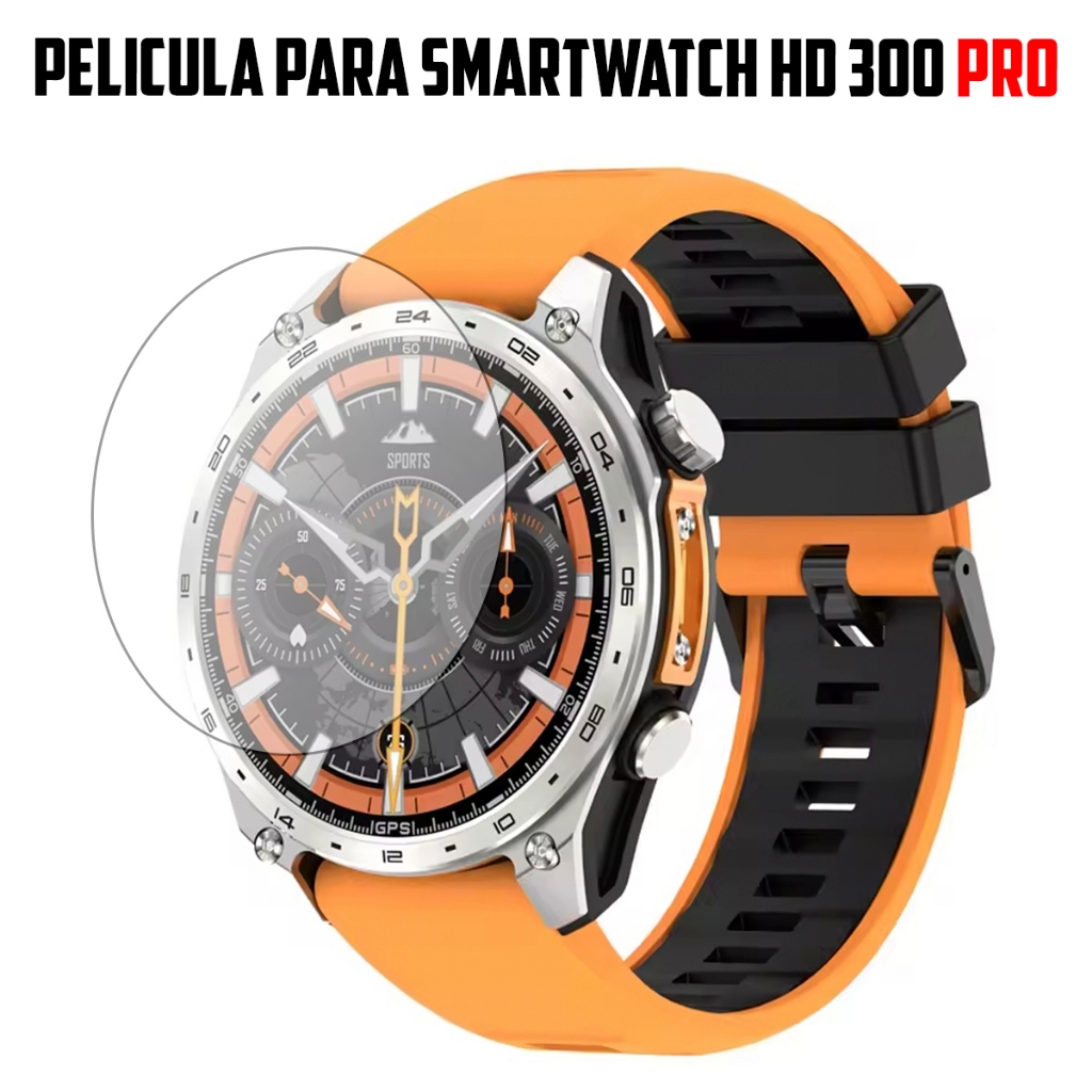 Película para Smartwatch HD 300 PRO de vidro temperado Proteção de Tela