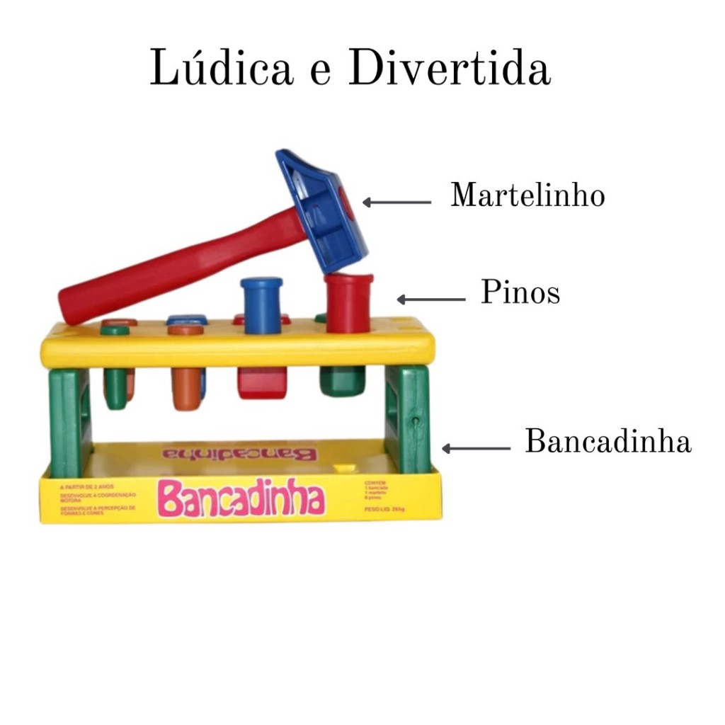 Bancadinha Brinquedo Educativo Liquiplast Colorido em Oferta na Shopee