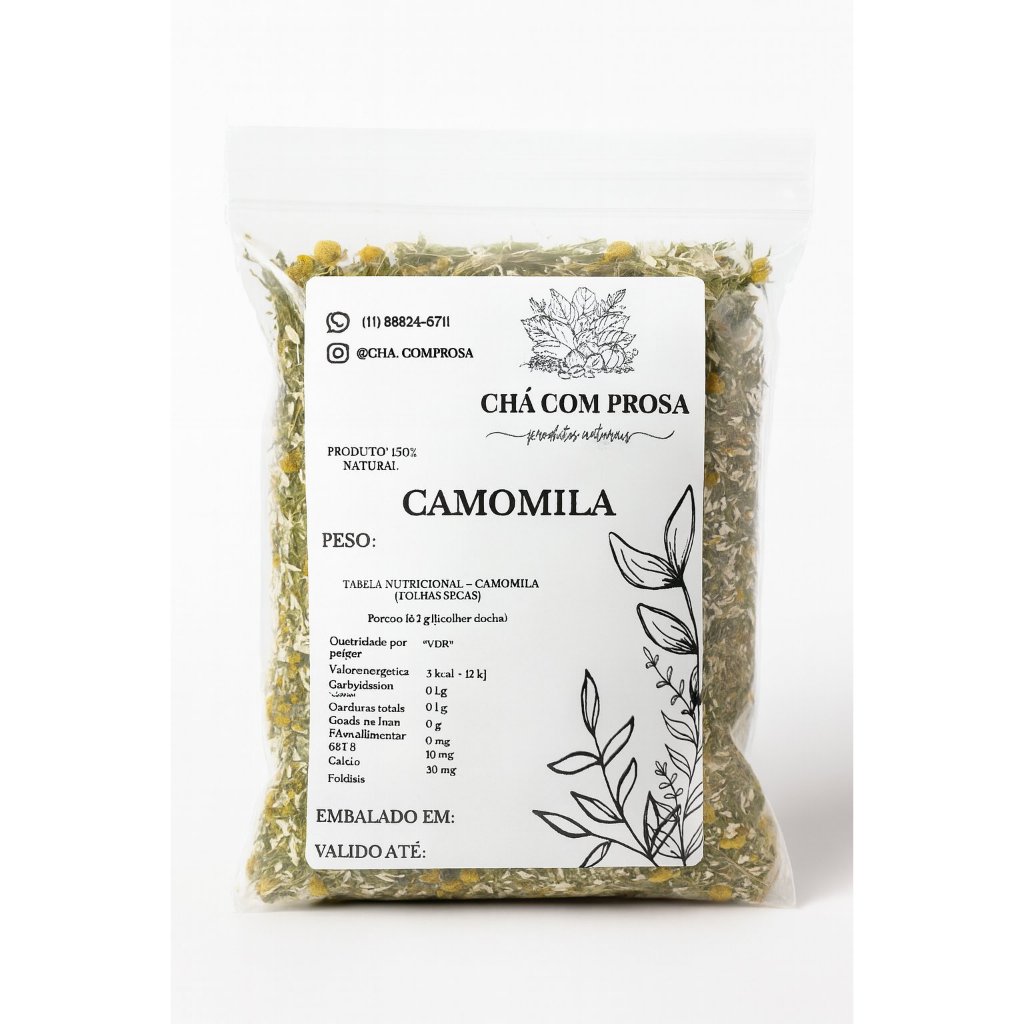 Imagem Camomila em Flor | Calmante Natural para Sono e Relaxamento 500g
