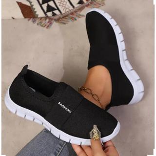 Tênis Feminino  Meia com Detalhes em Elástico Fashion Casual Calce Fácil em Oferta na Shopee