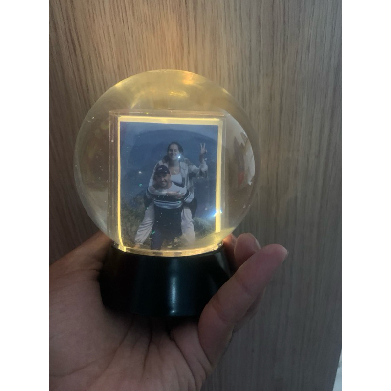 Globo de Neve com LED Personalizado (Aniversário, Natal, Presente, Namorados)