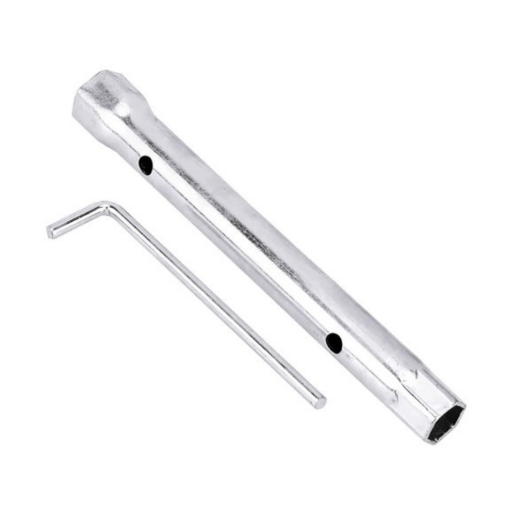 Chave De Vela Tubular Com Encaixe Duplo De 16 e 21mm Comprimento De 20cm Com Manípulo