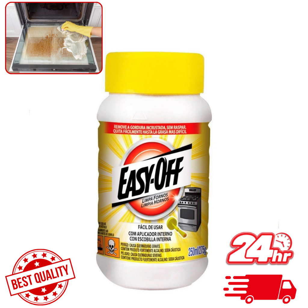 Limpador De Forno e Grelhas Easy off 250ml Removedor de Gordura Dificeis e Alimentos em Oferta na Shopee