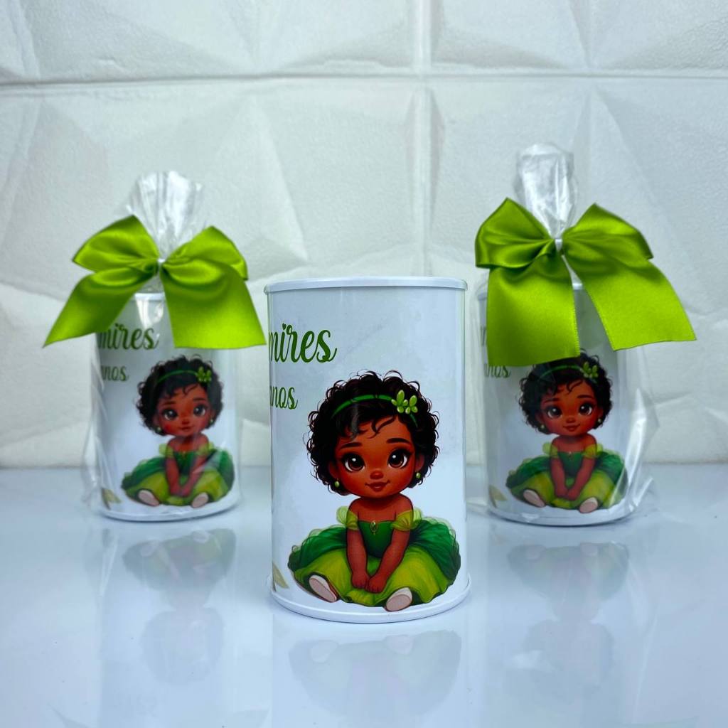 Cofrinho Personalizado com Embalagem A Princesa e o Sapo Baby Tiana Princesa Negra Cute Lembrancinha em Oferta na Shopee