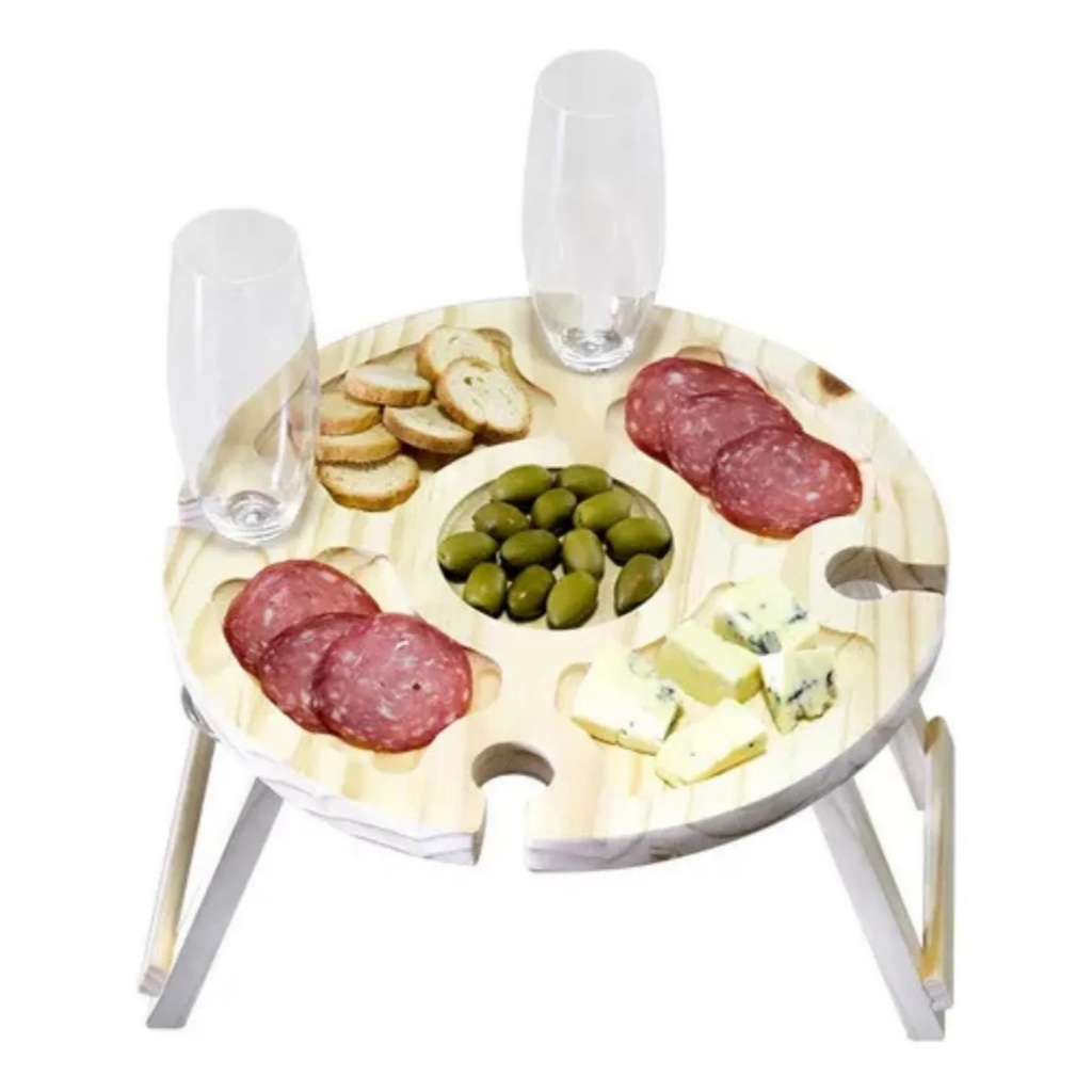 Tábua De Frios Petisqueira Aperitivos Com Suporte Para Taça em Oferta na Shopee