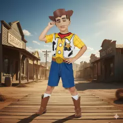 Fantasia Infantil Menino Woody Cowboy