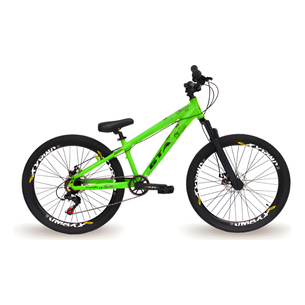 Bicicleta Aro 26 Grau Gta Rebel Freeride Aluminio 1x1 Single Pedivela Freio a Disco Pneu Kenda Flame Garfo de Suspensão