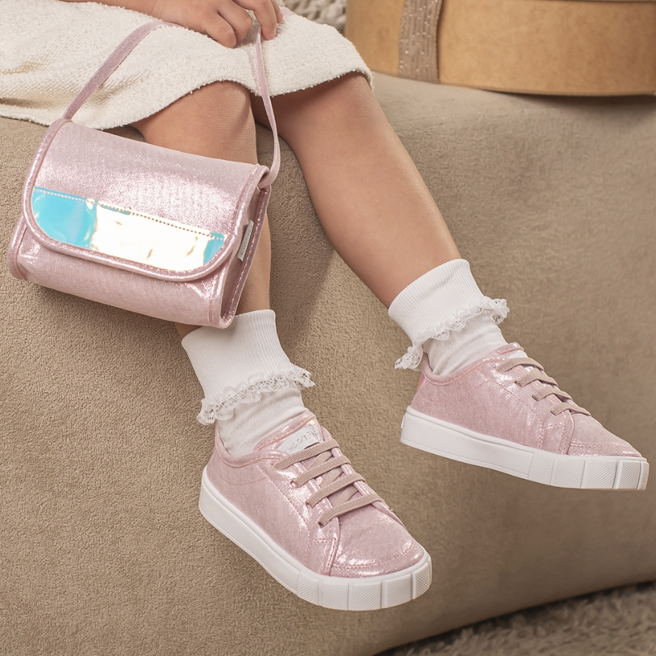 Tênis Infantil Menina Urban Guty Com Bolsa Lançamento em Oferta na Shopee
