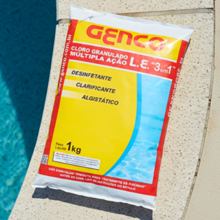 Cloro Múltipla Ação 3 Em 1 Granulado 1kg Genco Para Piscina em Oferta na Shopee