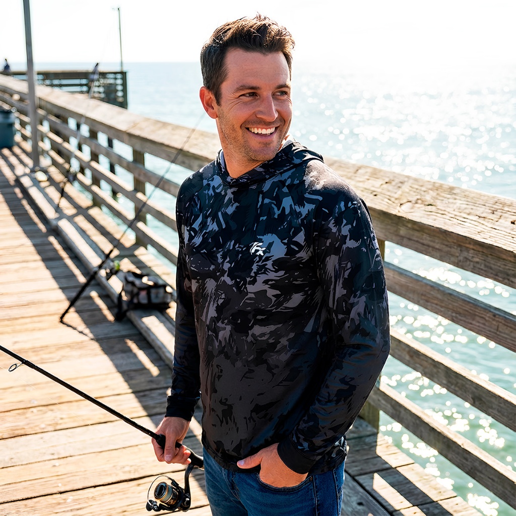 Camisa De Pesca Fx Com Capuz Proteção Uv Thermo-x R14