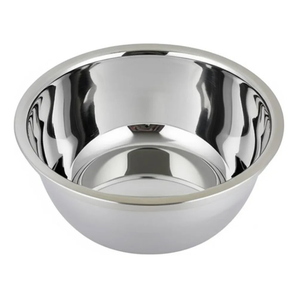 Tigela Bowl Redonda Aço Inox 20cm Saladeira Culinaria 2l em Oferta na Shopee