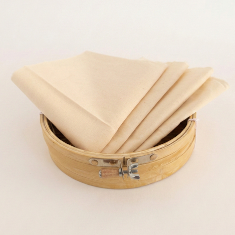 KIT PARA BORDAR-1 BASTIDOR DE 20CM COM TX/3 COMUNS/4 ALGODÃO CRU 30x30