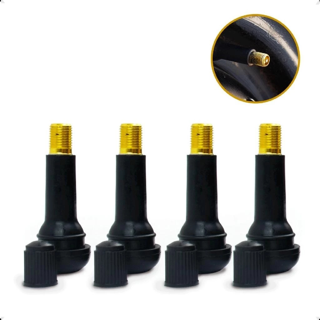 Kit 4 Bicos Válvula Para Pneu Sem Câmara TR414 Veículo Passeio em Oferta na Shopee