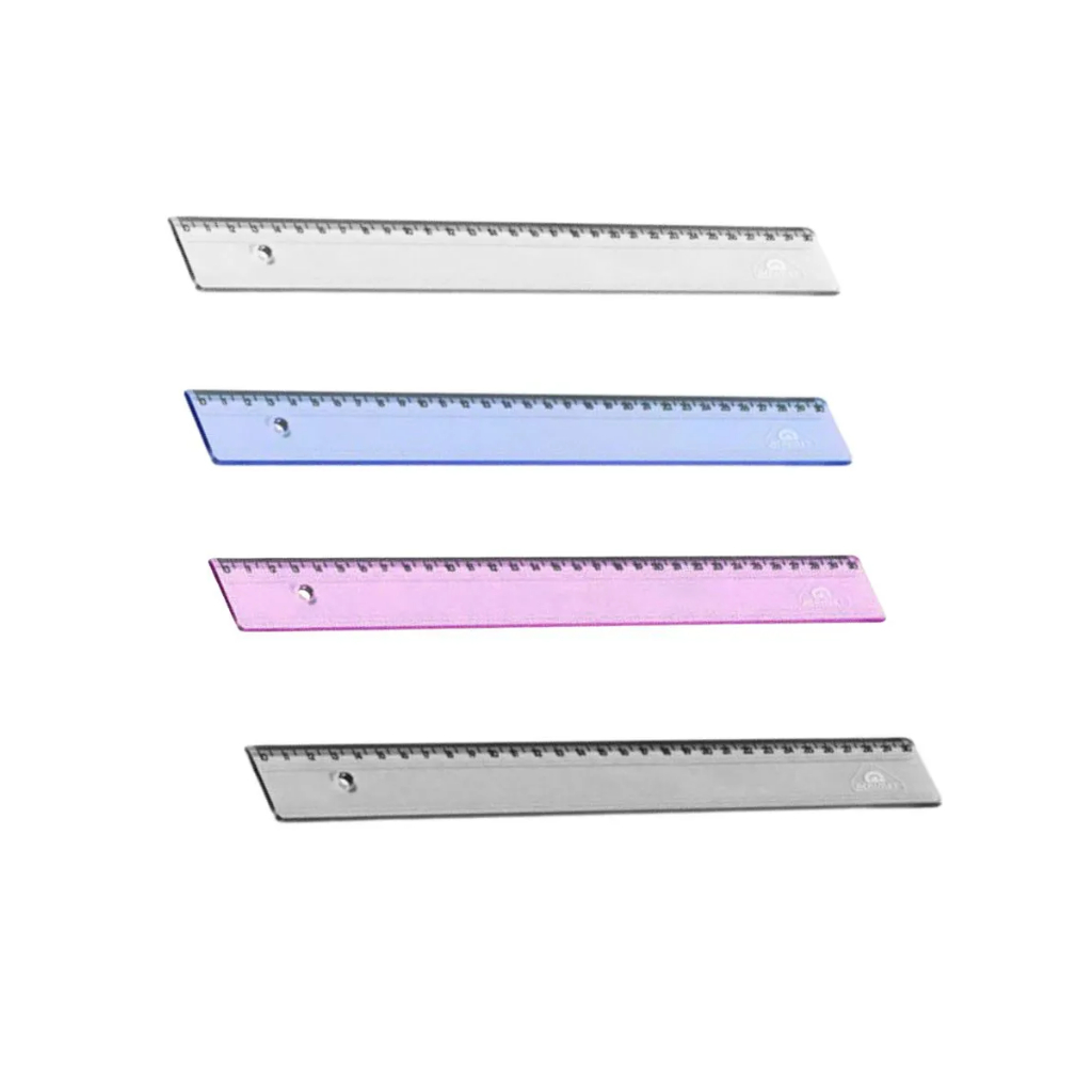 Régua Acrílica 30cm Cores Acrimet