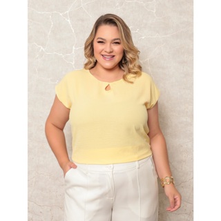 ONLYONE- BLUSA PLUS SIZE FEMININA ELEGANTE DUNAS MANGA JAPONESA DETALHE GOLA GOTA- BLUSAS FEMININAS VERAO FESTA em Oferta na Shopee