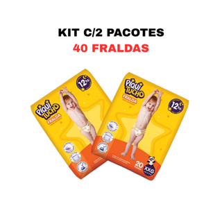 Kit com 2 pacotes de Fraldas Piquitucho XXG C/20 = 40 FRALDAS em Oferta na Shopee