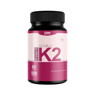 Vitamina K2 8 em 1 - Para Pele e Rosto | Beleza, Colágeno e Antioxidantes | 60 Cápsulas