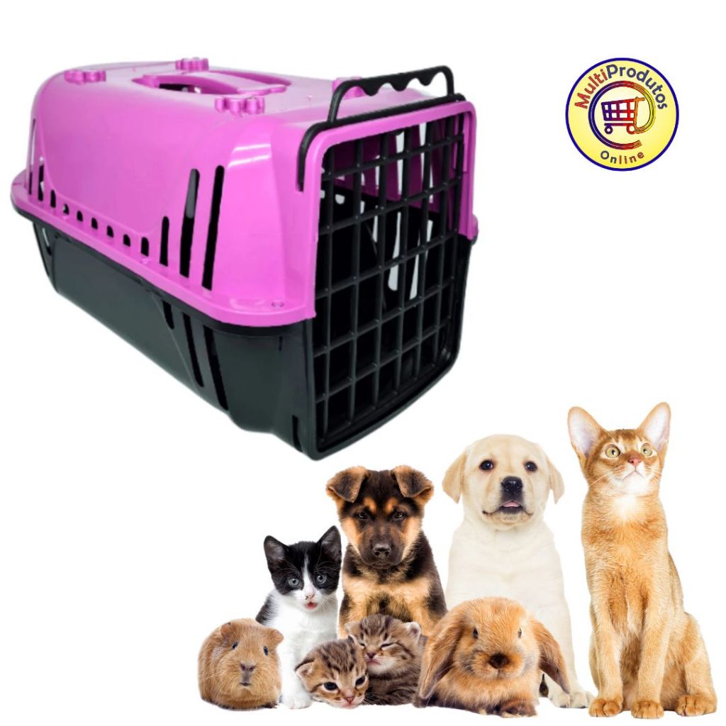 Caixa de Transporte Para Pets Cães Gatos | Casinha de Viagem | Número 1 | Animais de Pequeno Porte