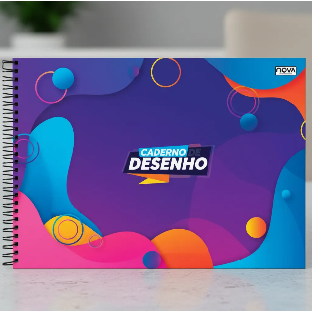 Caderno De Desenho 60 Folhas Nova Caderno - Estampa Sortida	 em Oferta na Shopee