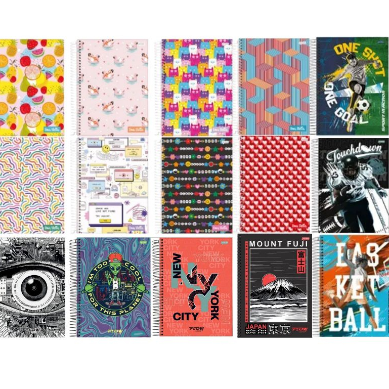 CADERNO 12 MATERIAS 192 FOLHAS JANDAIA MASCULINO E FEMININO em Oferta na Shopee